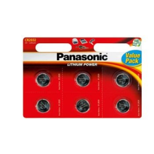Panasonic CR2032L/6BP lítium gombelem (6 db / bliszter) gombelem