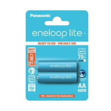 Panasonic ENELOOP LITE elem (AA, BK-3LCCE, 1.2V, 950 mAh Ni-MH, újratölthető) 2db / csomag mobiltelefon, tablet alkatrész