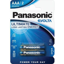 Panasonic EVOLTA AAA mikro 1.5V szupertartós alkáli elemcsomag LR03EGE-2BP szünetmentes áramforrás