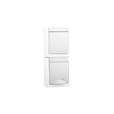 Panasonic Kapcsoló + aljzat IP54 Pacific Panasonic, PT, Fehér villanyszerelés