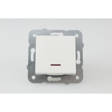 Panasonic Karre Plus egypólusú kapcsoló 101 jelzőfényes fehér keret nélkül villanyszerelés