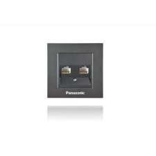 Panasonic Karre Plus RJ45 CAT6 dupla FALI ALJZAT fekete világítási kellék