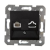 Panasonic Karre Plus RJ45 CAT6 FALI ALJZAT fekete (keret nélkül)