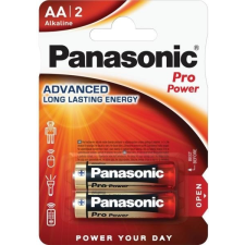 Panasonic Pro Power AA ceruza 1.5V szupertartós alkáli elemcsomag LR6PPG-2BP szünetmentes áramforrás