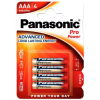  PANASONIC PRO POWER AAA 4db MICRO ELEM
