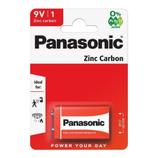 Panasonic tartós elem (6F22, 9V, cink-karbon) 1db / csomag mobiltelefon, tablet alkatrész