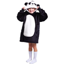 Panda állatos kapucnis melegítő takarómikina gyerekeknek lakástextília