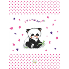 Panda Babastar merev pelenkázó lap 50*70 cm - rózsaszín panda pelenkázó matrac