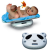 Panda Csecsemő mérleg ()
