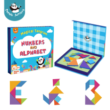 Panda Juniors - mágikus tangram - számok és betűk kreatív és készségfejlesztő