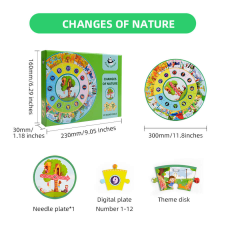 Panda Juniors - My round puzzle - Napi rutin puzzle, kirakós