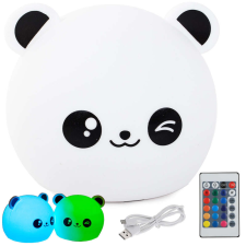 Panda VG-24079 - Panda gyermek éjjeli lámpa led rgb távirányítós, Usb éjjeli fény