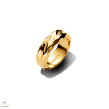 Pandora 14K aranyozott hullámos széles karikagyűrű 50-es méret - 163886C00-50 gyűrű