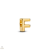 Pandora 14K aranyozott "F" betű charm - 763952C00