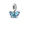 Pandora 792698C01 Kék muránói üveg pillangó függő charm (Ag 925/1000, 1,7 g)