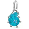 Pandora 793900C01 Kék muranói üveg tengeri csiga függő charm (Ag925/1000, 1,3 g)