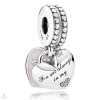Pandora Anya & lánya szívek függő charm - 792072EN40