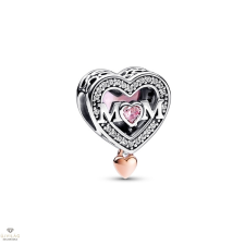 Pandora Áttört anya és szív charm - 782653C01 egyéb ékszer