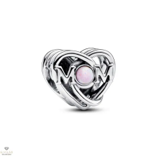 Pandora áttört szív és anya charm - 793233C01 egyéb ékszer