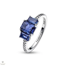 Pandora Csillogó Kék Szögletes gyűrű 52-es méret - 192389C01-52 gyűrű