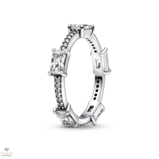 Pandora Csillogó Szögletes Pavé gyűrű 52-es méret - 192397C01-52 gyűrű