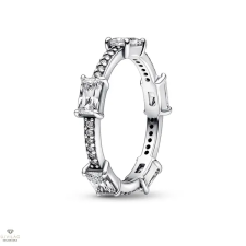Pandora Csillogó Szögletes Pavé gyűrű 56-os méret - 192397C01-56 gyűrű