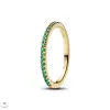 Pandora Csillogó zöld fél örökkévalóság gyűrű 56-os méret - 162999C03-56