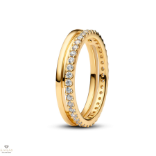 Pandora dupla szalag gyűrű 54-es méret - 163799C01-54 gyűrű