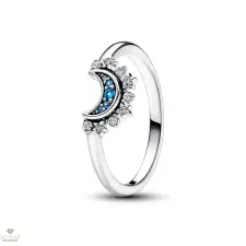 Pandora Égszínkék szikrázó hold gyűrű 50-es méret - 192675C01-50 gyűrű