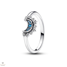 Pandora Égszínkék szikrázó hold gyűrű 52-es méret - 192675C01-52 gyűrű