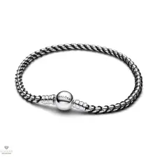 Pandora Fekete zsinóros lánc karkötő 18 cm - 593816C02-18 karkötő