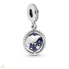 Pandora földgömb charm - 798021CZ medál