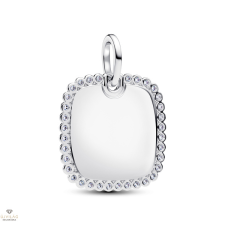 Pandora gravírozható négyzet medál cirkóniával - 394009C01 medál