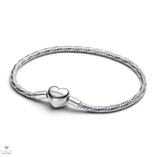 Pandora Gravírozható Szív kígyólánc karkötő 19 cm - 594236C00-19 karkötő