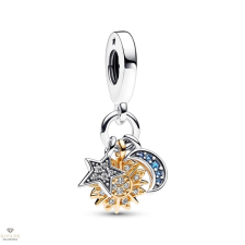 Pandora kéttónusú égi tripla függő charm - 762676C01 egyéb ékszer