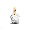 Pandora kéttónusú nagymama háza függő charm - 763205C00