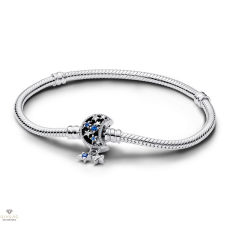 Pandora kígyólánc karkötő holdcsattal, csillagokkal 17 cm-es - 592819C01-17 karkötő