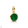 Pandora Me 14k aranyozott zöld gravírozható mini medál charm - 763389C01