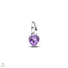 Pandora Me lila kristály szív mini függő charm - 793042C04 egyéb ékszer