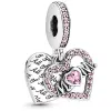 Pandora Moments Passions 799402C01 Szív és Anya függő charm (Ag925/1000, 3,2g)