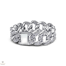 Pandora Pavé kubai láncgyűrű 52-es méret - 193557C01-52 gyűrű