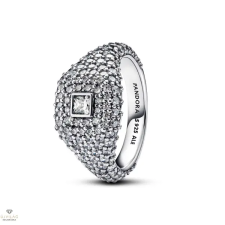 Pandora Pavé négyzetes koktélgyűrű 60-as méret - 193556C01-60 gyűrű