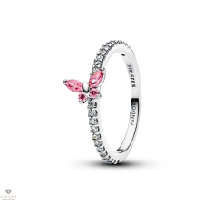 Pandora Rózsaszín Pillangó gyűrű 58-as méret - 194269C02-58 gyűrű