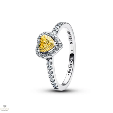 Pandora Sárga Szív gyűrű 56-os méret - 198421C06-56 gyűrű