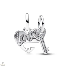 Pandora szétosztható szív és kulcs függő charm - 793081C01 egyéb ékszer