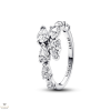 Pandora szikrázó átlapolt köves gyűrű 56-os méret - 193004C01-56