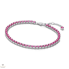 Pandora szikrázó rózsaszín tenisz karkötő 20 cm - 591469C04-20 karkötő