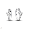 Pandora szikrázó szív karika fülbevaló - 293101C01