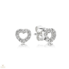 Pandora szív fülbevaló - 290528CZ