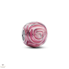 Pandora virágzó rózsaszín rózsa charm - 793212C01